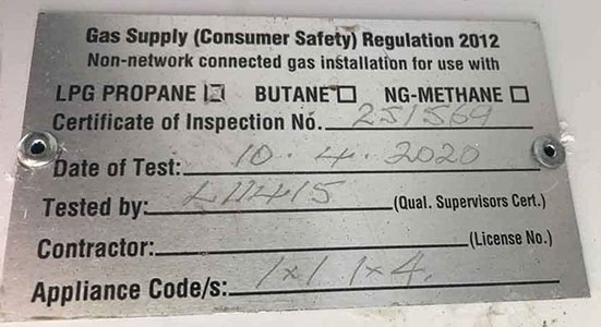 gas compliance
